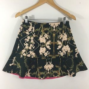 Neoprene thick Asos floral mirror print skirt!